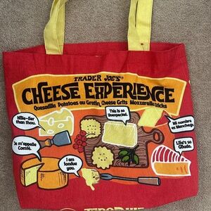 Trader Joe's Limited Edition Reusable Grocery Bag Cheese Lover